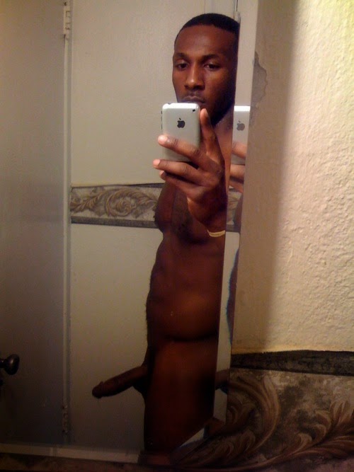 Black nude selfie