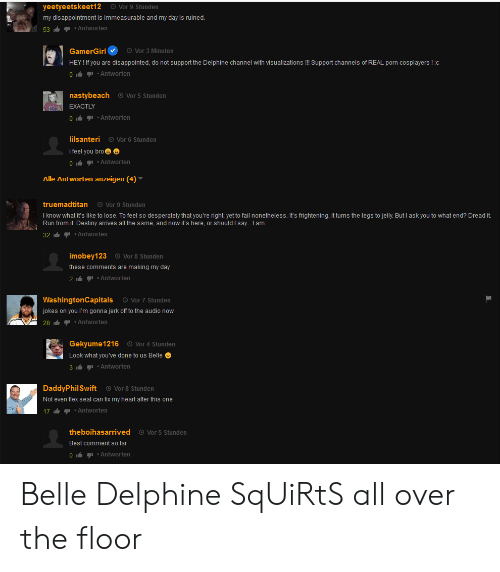 best of Floor squirts belle delphine over