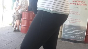 Bitchy wife making shiny leggings