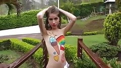 Sticks reccomend body paint tight pussy