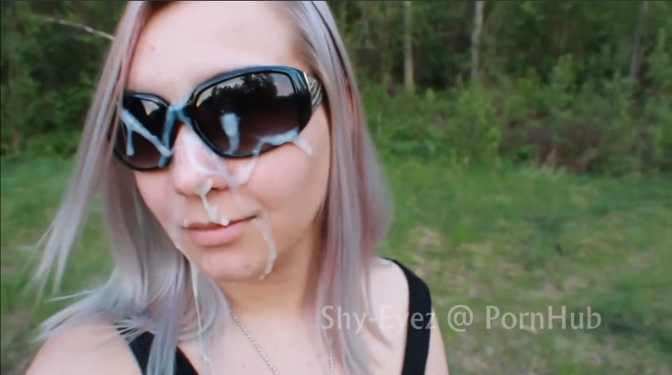 Wonka recomended Naughty blonde takes cum on face in public park.