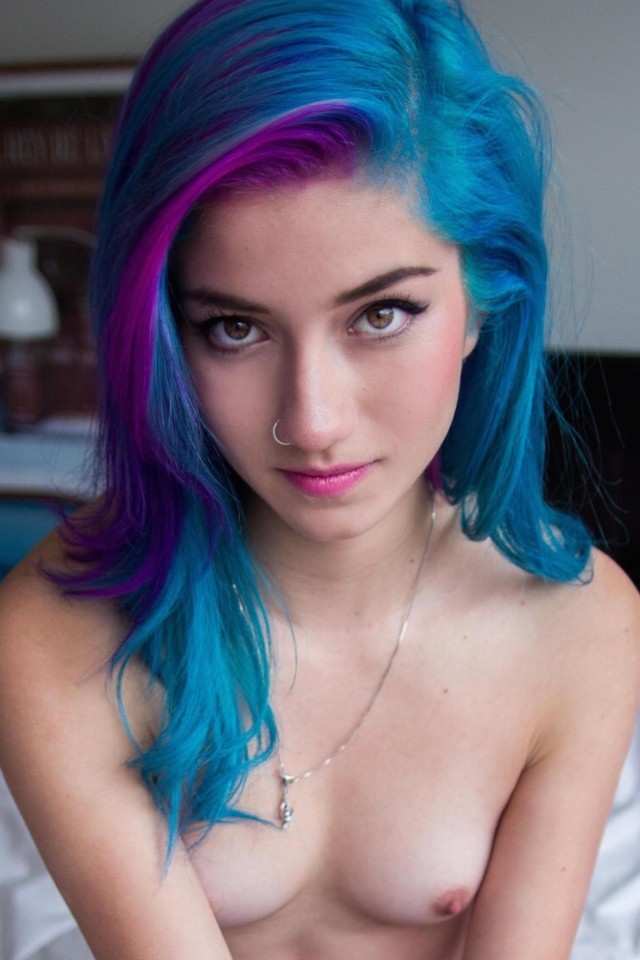 Colored Hair Teen Porn