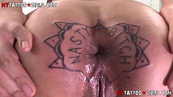 Slutty tatooed babysitter fuck in ass