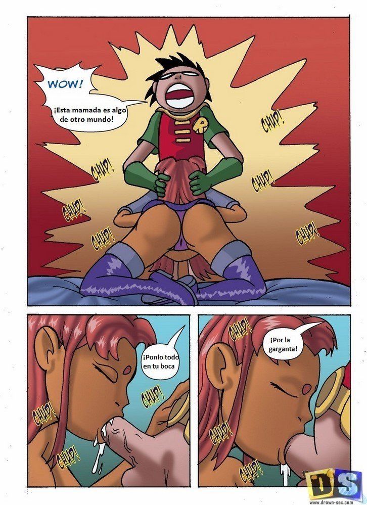 Starfire and robin have sex