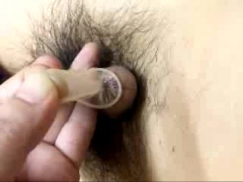 Urethral sounding condom into peehole