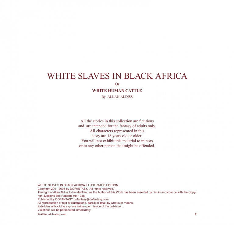 White slaves in african stories