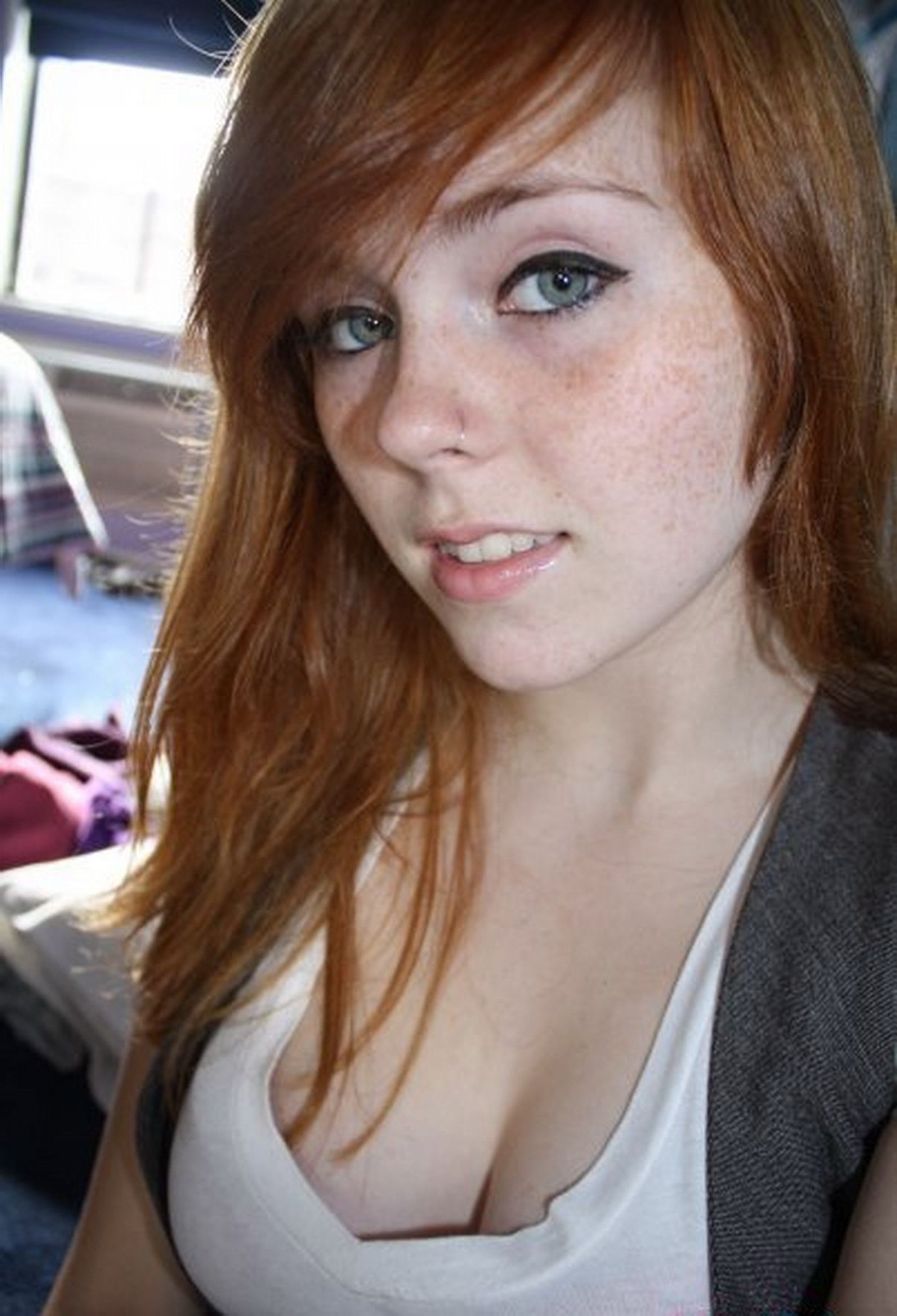 Freckle redhead