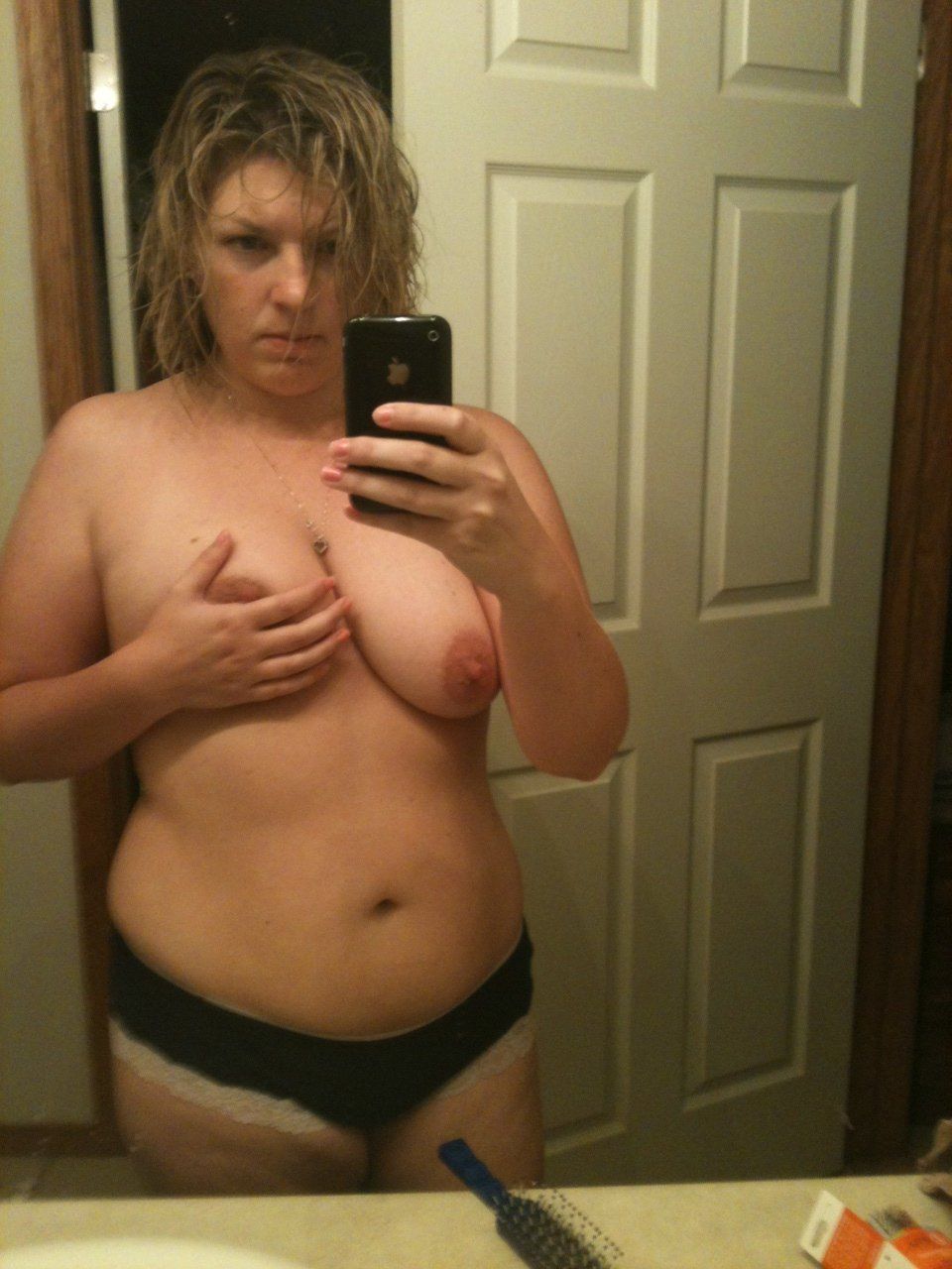 Topless chubby