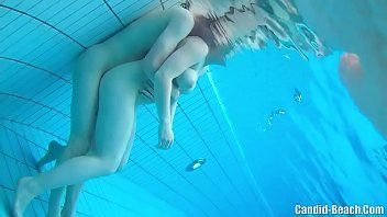 Underwater creampie